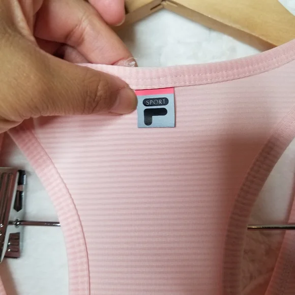 Fila Racerback Workout Tank Peach XS - Picture 4 of 7